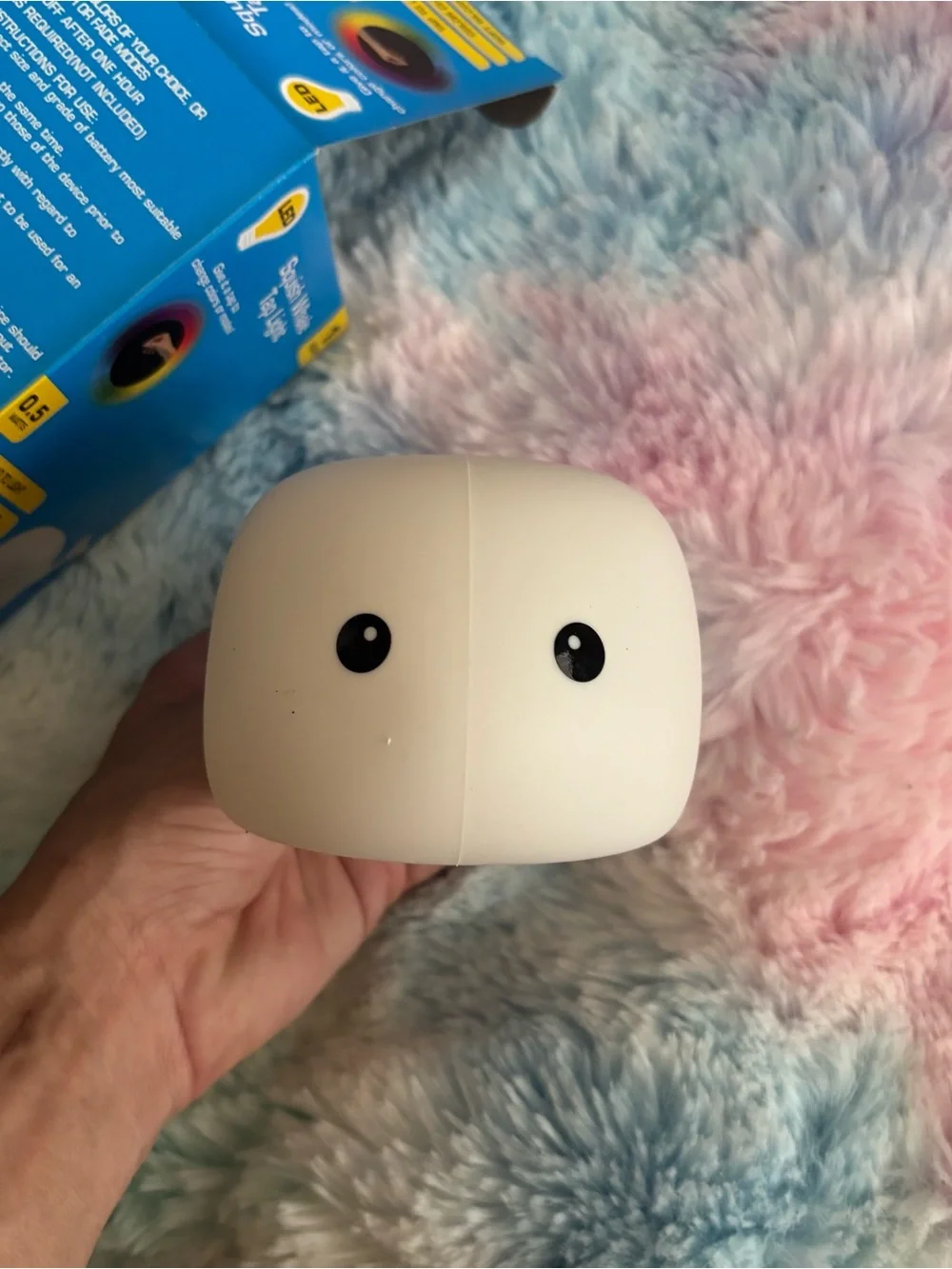 NWT Squish Whale Tap Light - Color Changing LED Whale Night Light